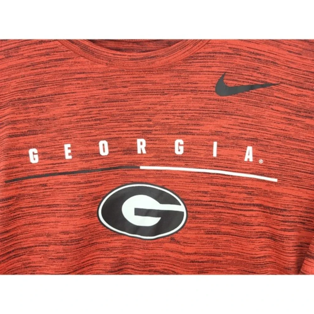 Nike Georgia Bulldogs‎ Dri-FIT Long Sleeve Shirt Red Medium NCAA Football